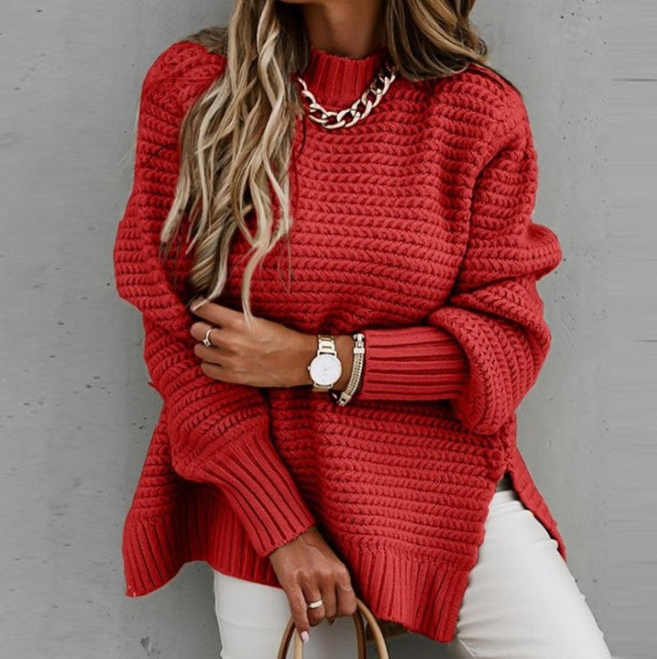 Chunky Knit Pullover Jumper for Women | Relaxed Fit | E&W - 5 - Elenwear