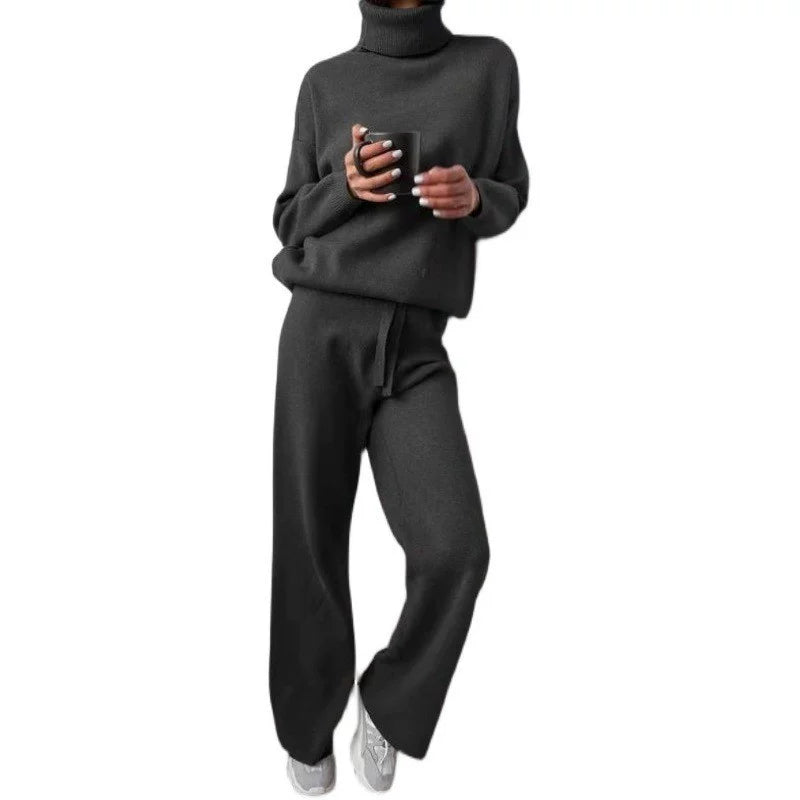 Two-Piece Set Women | Relaxed Knit Design with Cozy Turtleneck | E&W - 10 - Elenwear