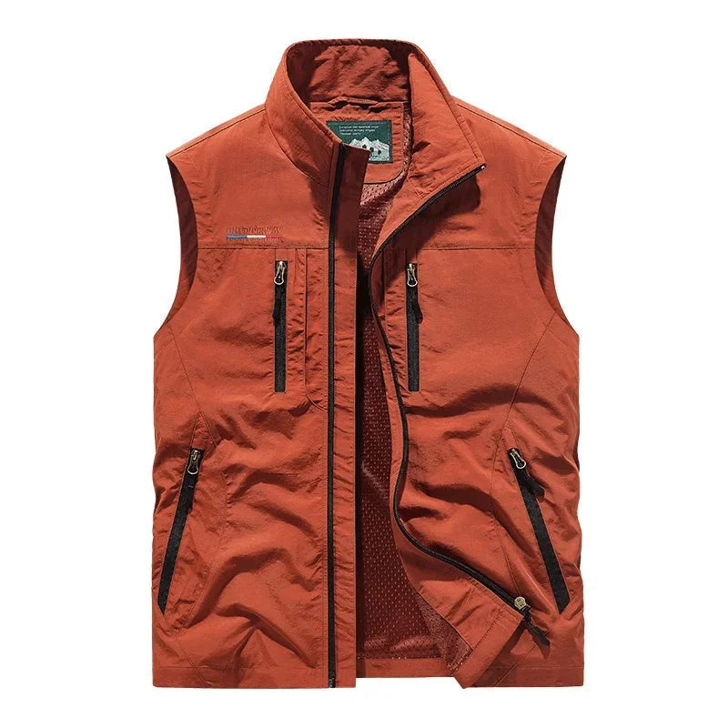 Men's Casual Vest with Functional Pockets | E&W - 1 - Elenwear