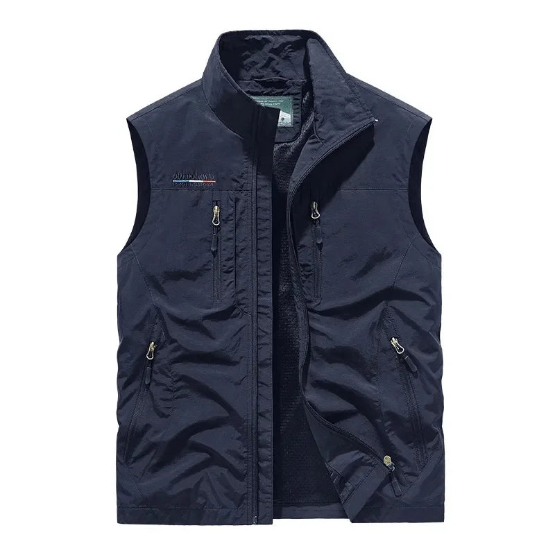 Men's Casual Vest with Functional Pockets | E&W - 3 - Elenwear