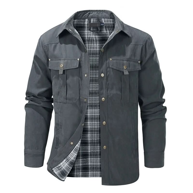 Classic Men's Jacket with Functional Pockets | E&W - 5 - Elenwear