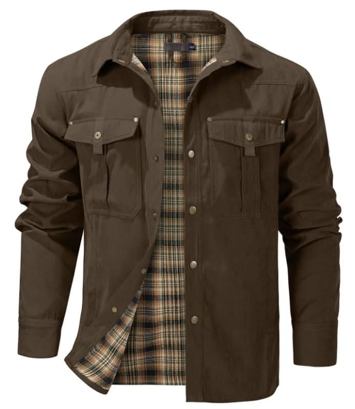 Classic Men's Jacket with Functional Pockets | E&W - 11 - Elenwear