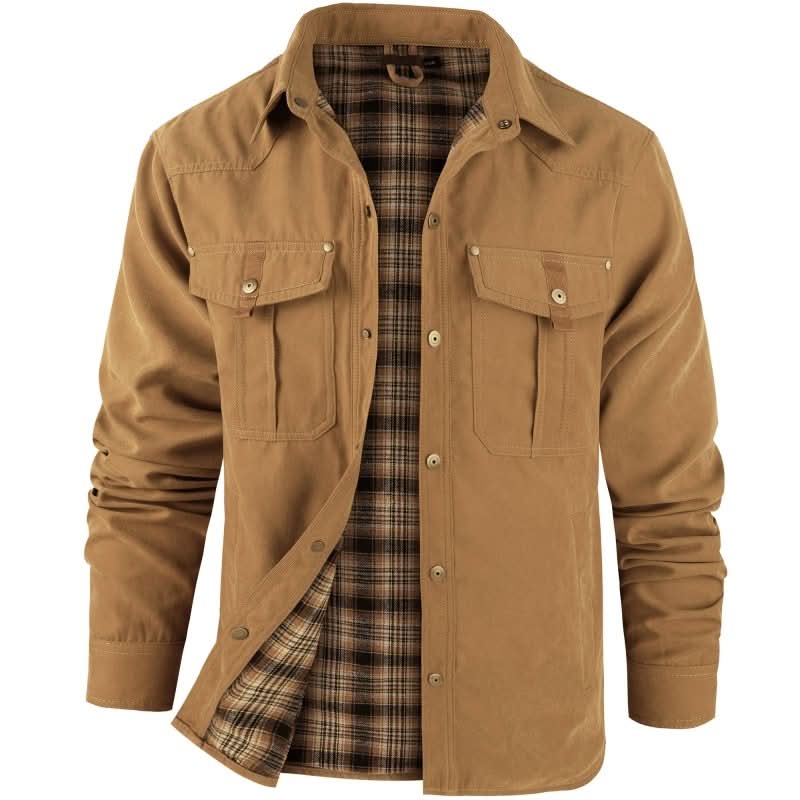 Classic Men's Jacket with Functional Pockets | E&W - 12 - Elenwear