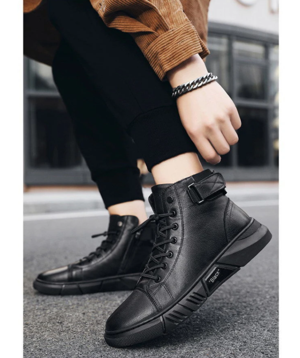 High-Top Boots for Women | Stylish Lace-Up Design | E&W - 5 - Elenwear