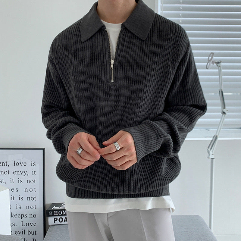 Zip-Up Pullover for Women | Relaxed Fit with Stand Collar | E&W - 10 - Elenwear