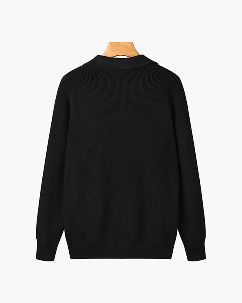 Zip-Up Pullover for Women | Relaxed Fit with Stand Collar | E&W - 12 - Elenwear