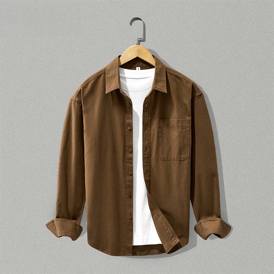 Men's Button-Down Shirt with Pocket | S&W - 5 - Stylewhipped