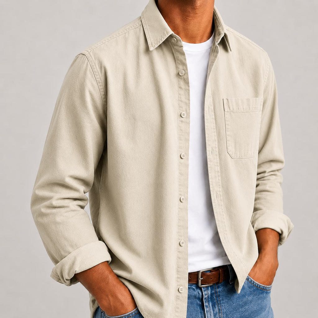 Men's Button-Down Shirt with Pocket | S&W - 8 - Stylewhipped
