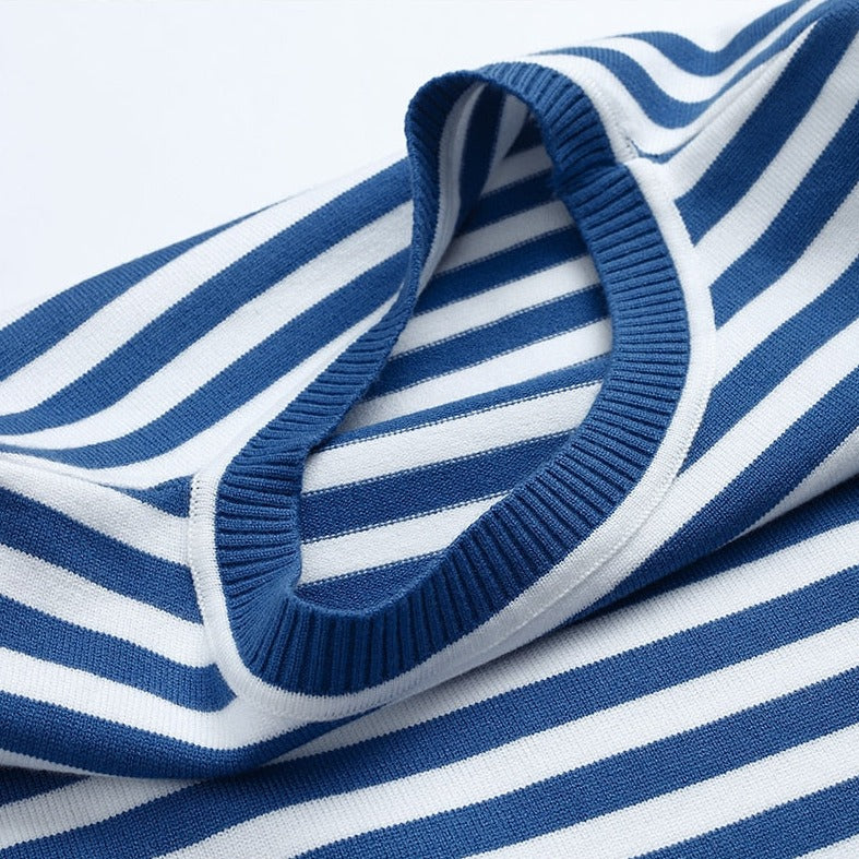 Striped Pullover Women | Relaxed Fit with Long Sleeves | S&W - 4 - Stylewhipped