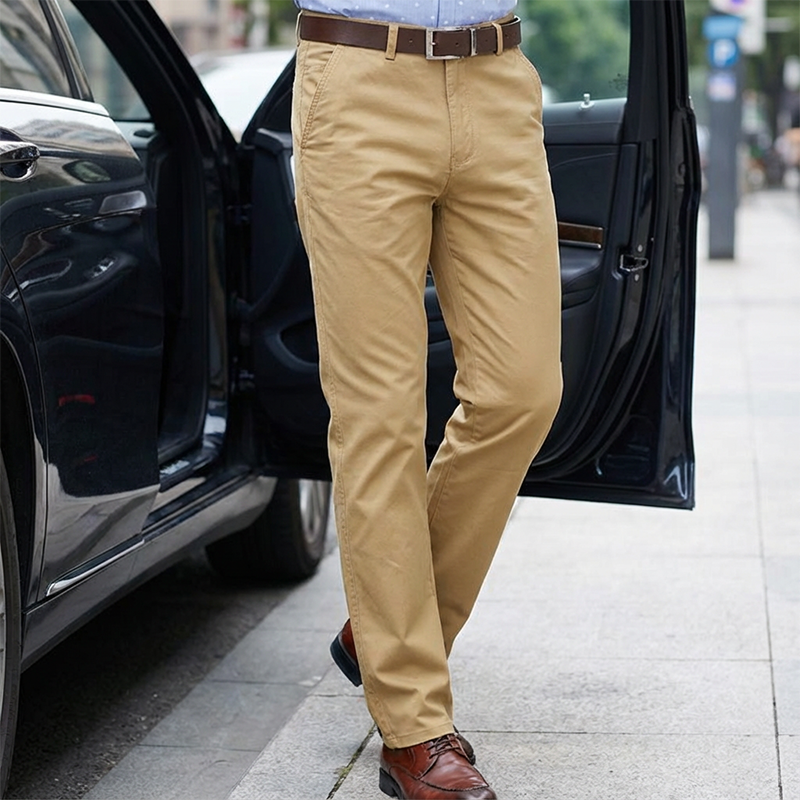 Tailored Chinos for Men | Slim Fit | Classic Design | S&W - 5 - Stylewhipped