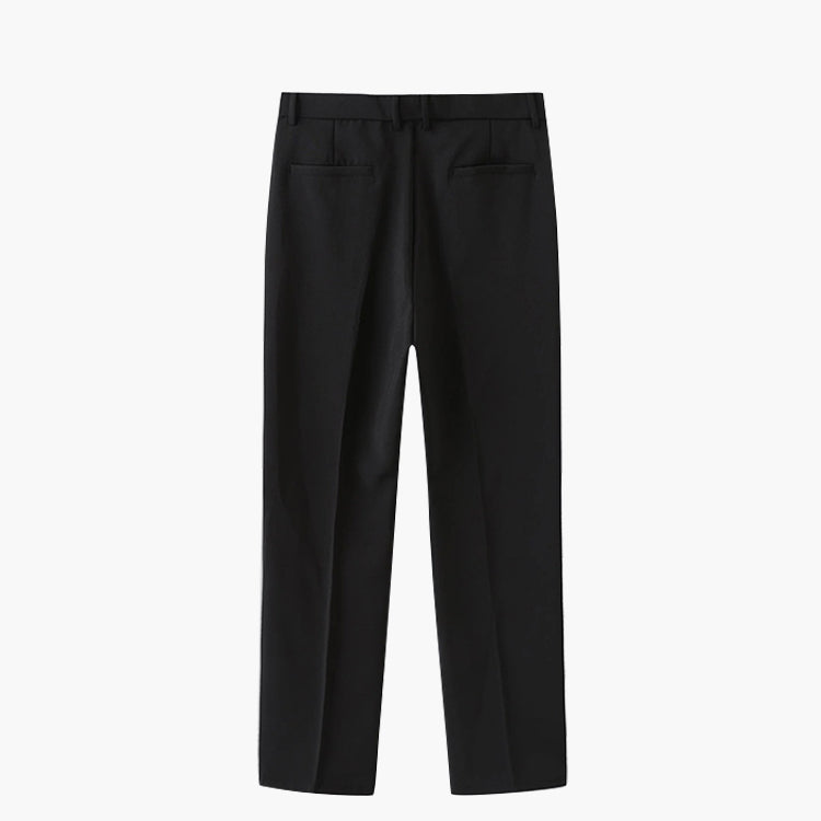 Tailored Trousers Women's Straight Fit with Pleats | S&W - 3 - Stylewhipped