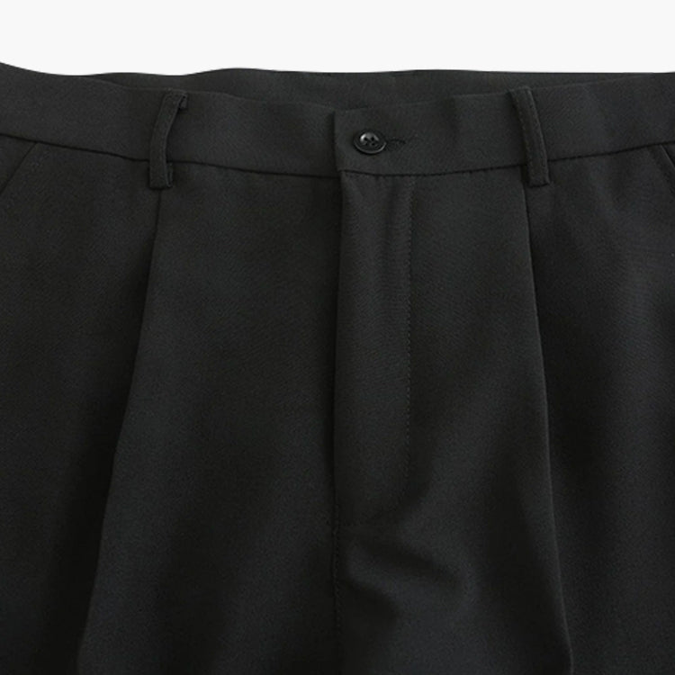 Tailored Trousers Women's Straight Fit with Pleats | S&W - 4 - Stylewhipped