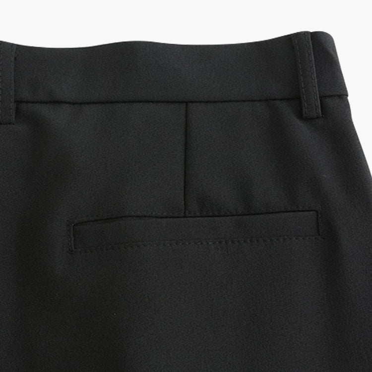 Tailored Trousers Women's Straight Fit with Pleats | S&W - 6 - Stylewhipped