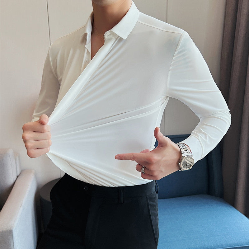 Men's Tailored Fit Button-Down Shirt | Smart Collar & Long Sleeves | S&W - 2 - Stylewhipped