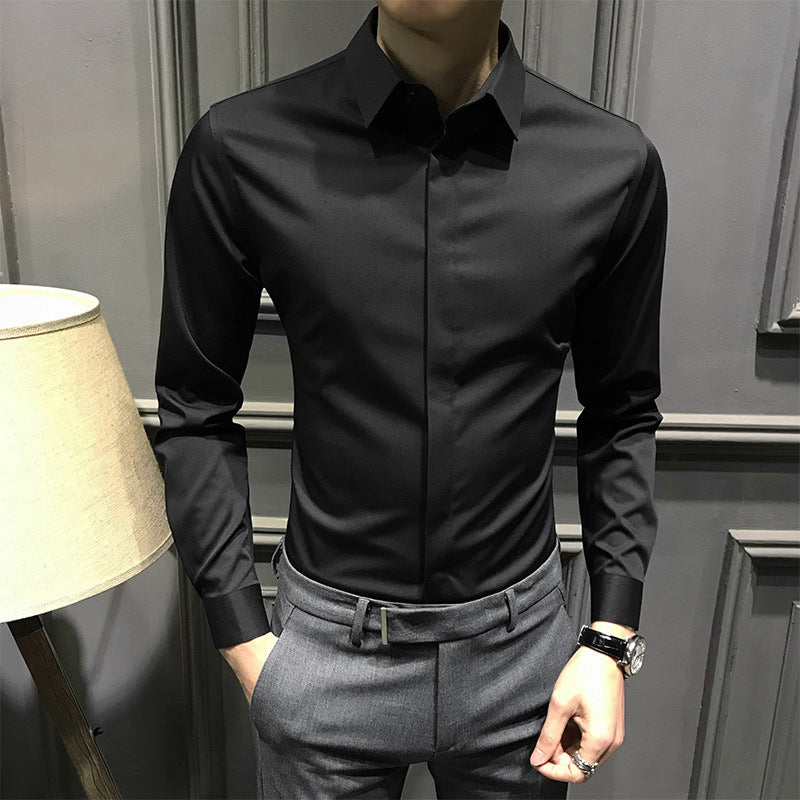 Men's Tailored Fit Button-Down Shirt | Smart Collar & Long Sleeves | S&W - 5 - Stylewhipped