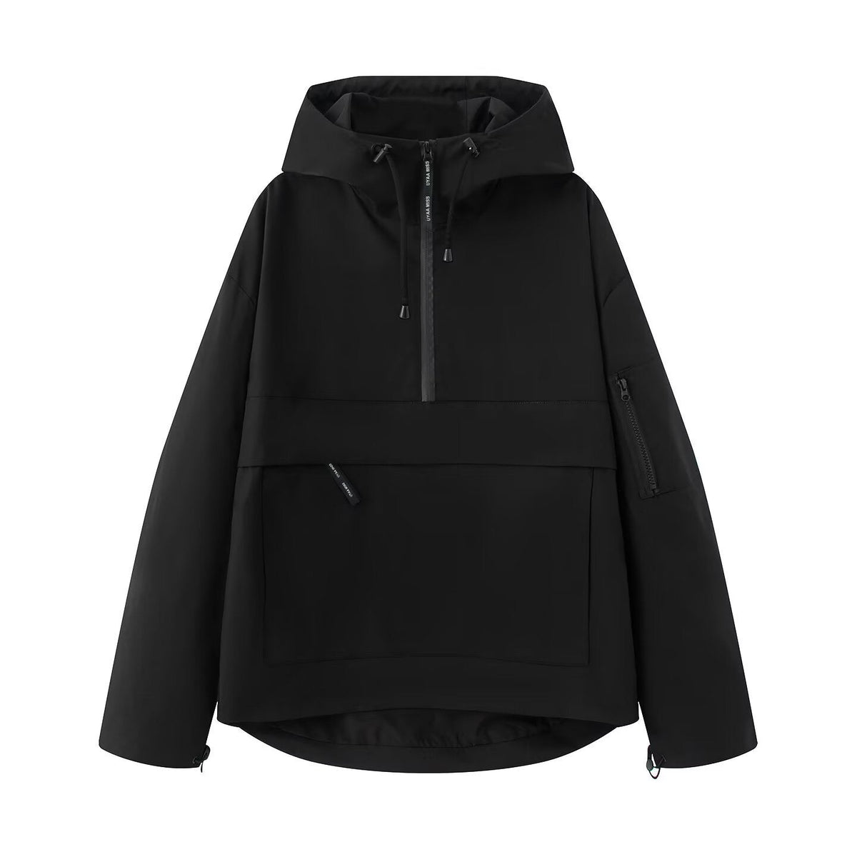 Oversized Anorak Jacket Women's with Hood and Kangaroo Pocket | S&W - 1 - Stylewhipped