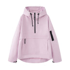Oversized Anorak Jacket Women's with Hood and Kangaroo Pocket | S&W - 2 - Stylewhipped