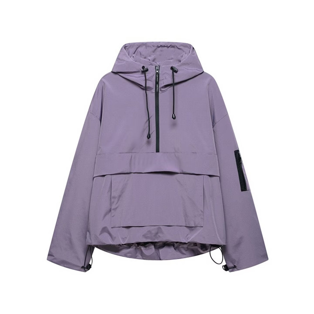 Oversized Anorak Jacket Women's with Hood and Kangaroo Pocket | S&W - 3 - Stylewhipped