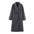 Double-Breasted Oversized Coat for Women | Elegant Wide Lapels | S&W - 1 - Stylewhipped