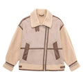 Ladies' Oversized Aviator Jacket with Contrast Panels | S&W - 2 - Stylewhipped