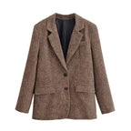 Blazer Women’s Tailored Fit with Classic Lapel and Flap Pockets | S&W - 3 - Stylewhipped