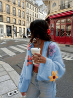 Floral Cardigan for Women | Relaxed Fit with Oversized Sleeves | S&W - 7 - Stylewhipped
