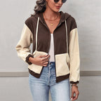 Women's Colour Block Zip Jacket | S&W - 3 - Stylewhipped
