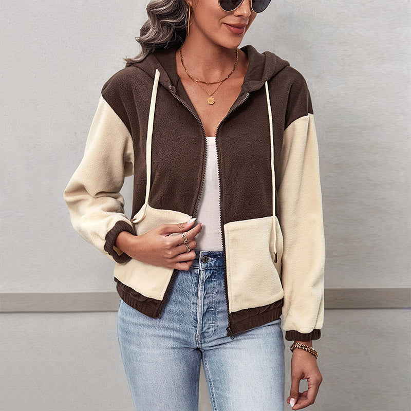 Women's Colour Block Zip Jacket | S&W - 3 - Stylewhipped