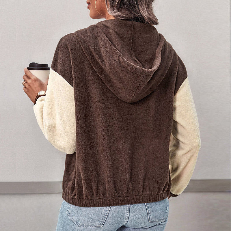Women's Colour Block Zip Jacket | S&W - 4 - Stylewhipped
