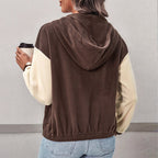 Women's Colour Block Zip Jacket | S&W - 4 - Stylewhipped