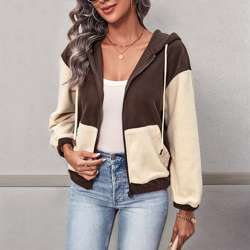 Women's Colour Block Zip Jacket | S&W - 6 - Stylewhipped