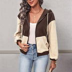 Women's Colour Block Zip Jacket | S&W - 6 - Stylewhipped