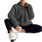 Pullover Women | High Neck with Zip and Oversized Fit | S&W - 6 - Stylewhipped