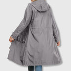 Women's Long-Line Jacket with Hood and Functional Pockets | S&W - 1 - Stylewhipped
