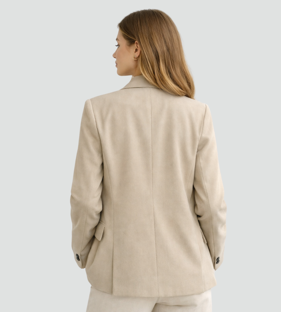 Double-Breasted Blazer Women's Tailored Fit with Pockets | S&W - 4 - Stylewhipped