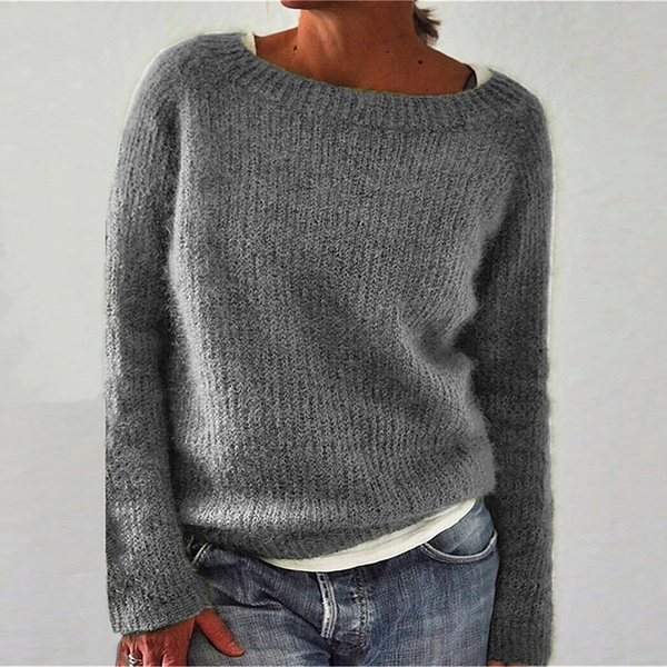 Pullover Women's Loose Fit with Wide Neckline | S&W - 1 - Stylewhipped
