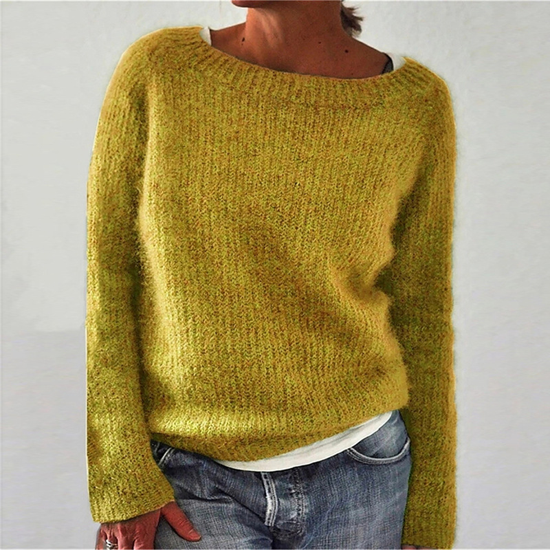 Pullover Women's Loose Fit with Wide Neckline | S&W - 5 - Stylewhipped