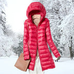 Winter Jacket Women's Long Sleeve Hooded Puffer Coat | S&W - 6 - Stylewhipped