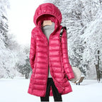Winter Jacket Women's Long Sleeve Hooded Puffer Coat | S&W - 7 - Stylewhipped