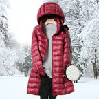 Winter Jacket Women's Long Sleeve Hooded Puffer Coat | S&W - 8 - Stylewhipped