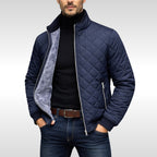 Men's Quilted Jacket with Stand-Up Collar & Side Pockets | S&W - 1 - Stylewhipped