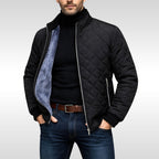 Men's Quilted Jacket with Stand-Up Collar & Side Pockets | S&W - 3 - Stylewhipped