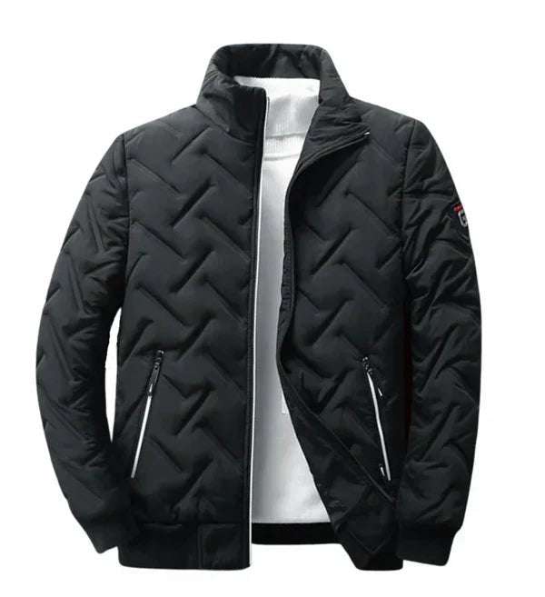 Men's Insulated Jacket - Tailored Fit with Zipper Pockets | S&W - 1 - Stylewhipped