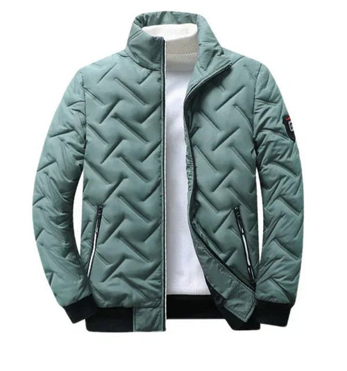 Men's Insulated Jacket - Tailored Fit with Zipper Pockets | S&W - 4 - Stylewhipped