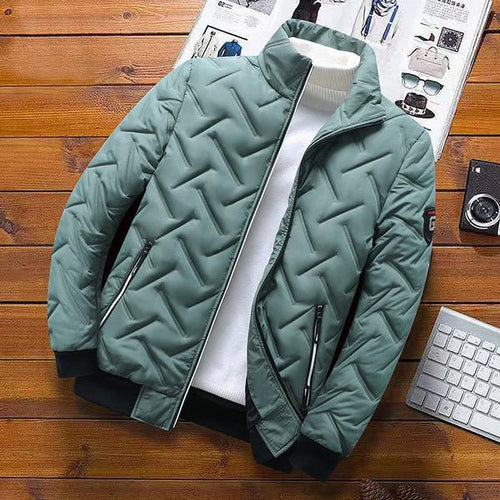 Men's Insulated Jacket - Tailored Fit with Zipper Pockets | S&W - 5 - Stylewhipped