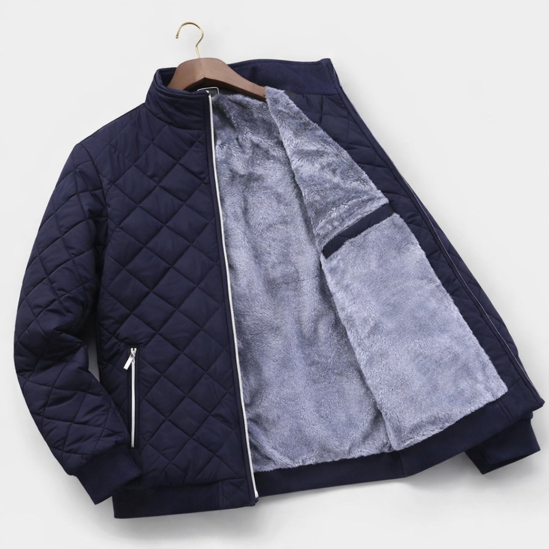 Quilted Jacket Men's | Contemporary Fit with Functional Pockets | S&W - 4 - Stylewhipped