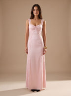 Evening Dress Women Halterneck Design with Tie Back | S&W - 6 - Stylewhipped