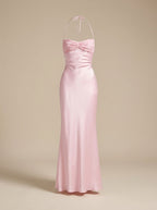 Evening Dress Women Halterneck Design with Tie Back | S&W - 9 - Stylewhipped