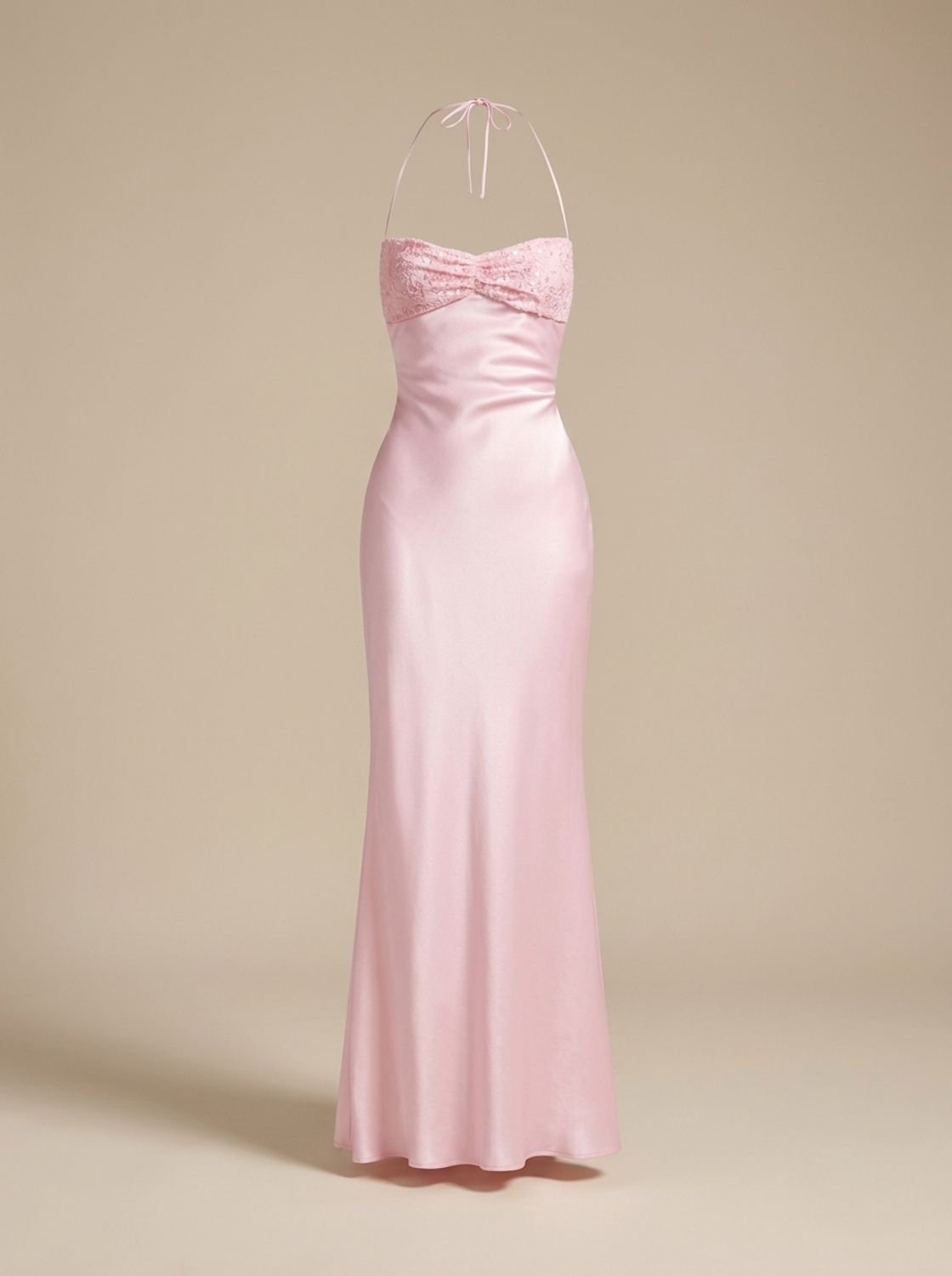 Evening Dress Women Halterneck Design with Tie Back | S&W - 9 - Stylewhipped