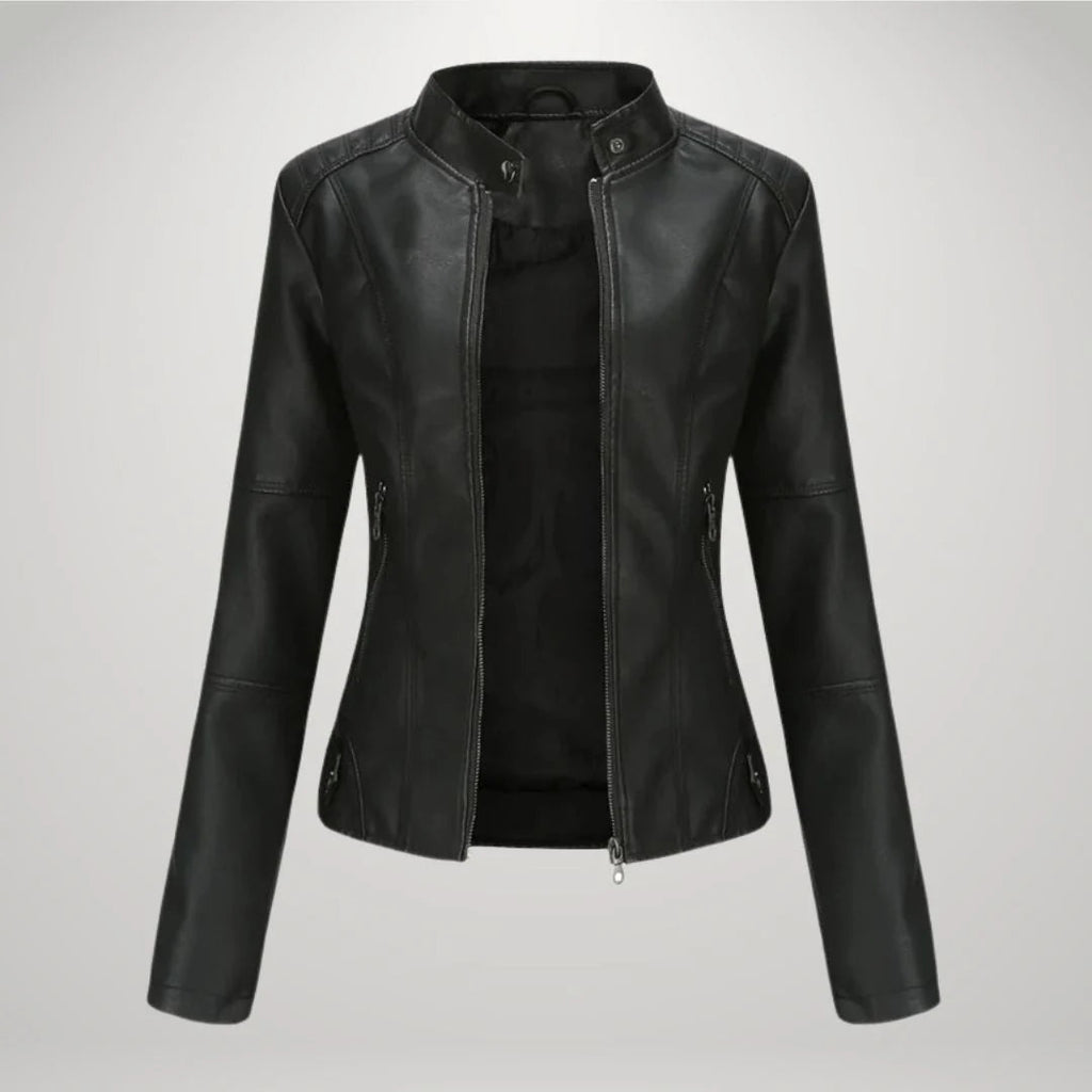 Ladies Jacket | Tailored Fit with Modern Stand-Up Collar | S&W - 2 - Stylewhipped